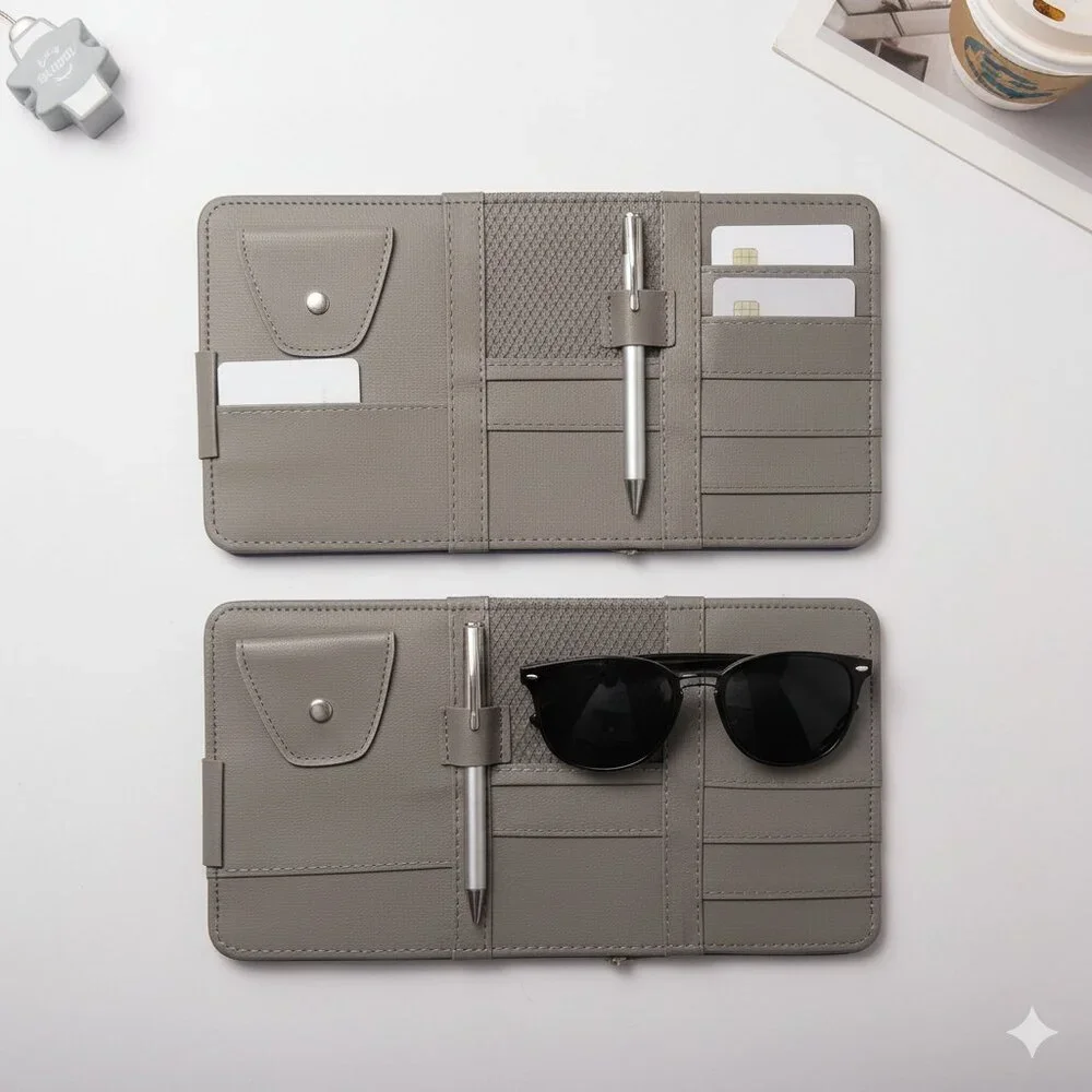 NWT Car Sun Visor Organizer for cards, pens etc Set of 2